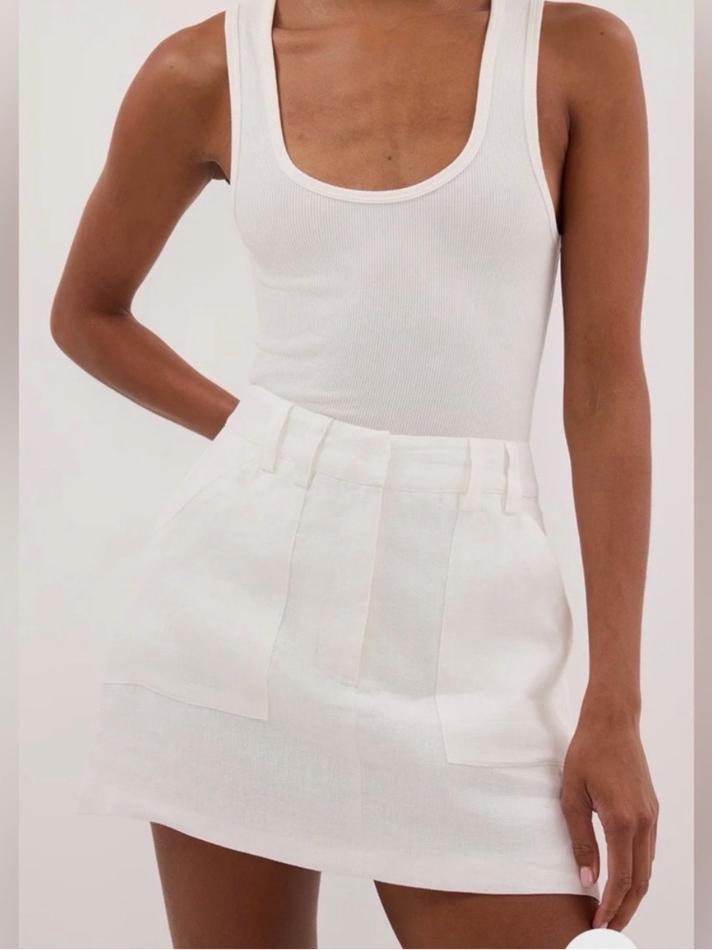 DISSH Eva Natural Linen Skirt/ Skort